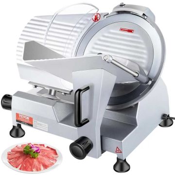 Electric meat slicer, 320W, 12 inch carbon steel blade, adjustable thickness