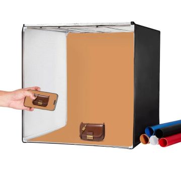 Kaseton świetlny do studia fotograficznego 1000x1000x1000 mm, 5600K, 210 LED