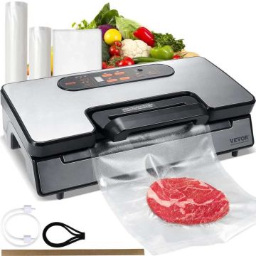 Vacuum food preservation machine with bag, 90 kpa