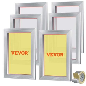 Screen printing set with frame and grid, 25.4x35.6 cm, 156 pcs.