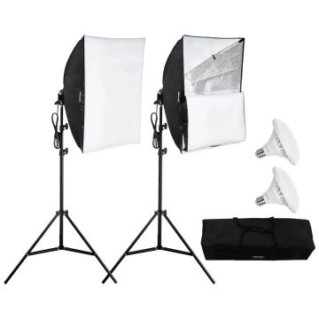 Zestaw oświetleniowy Softbox 60x60 cm, 30 W, LED, statyw regulowany