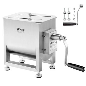 Manual meat mixer, 15 L stainless steel sausage equipment
