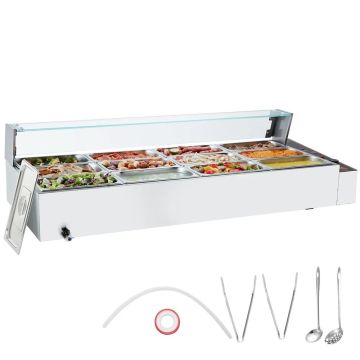 Electric 12 x 5QT Stainless Steel Steamer with Temperature Control