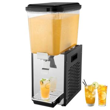 Commercial 18L Stainless Steel Beverage Dispenser, Refrigerator 45-54°F