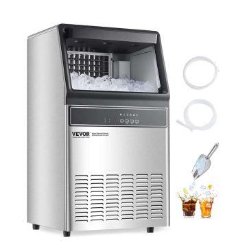 Commercial ice maker, 33 lb capacity, LED display, for bar