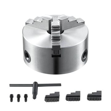 3-jaw self-centering lathe chuck, 5 inches