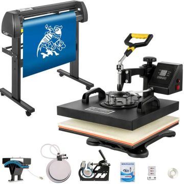 Digital heat transfer press 38x38 cm + 28" vinyl cutter included