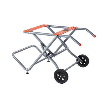 Portable table saw stand, 159 kg, rolling folding
