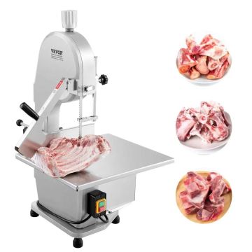 Electric meat band saw, 1800W, stainless steel, 15" x 19.1"