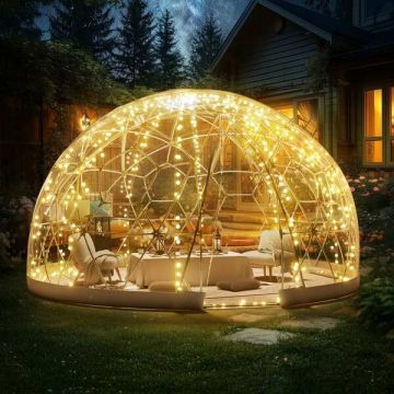 Namiot kopułowy typu bubble, 289,6 cm, domek zewnętrzny, altana kempingowa