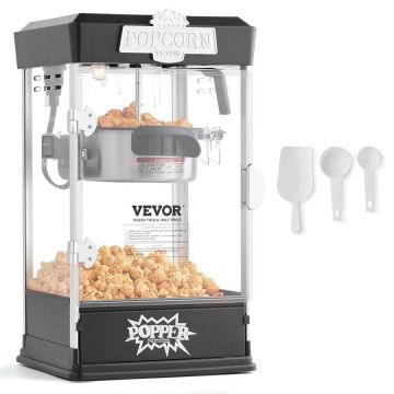 Popcorn maker, 480 W, 1.5 gal., black, countertop