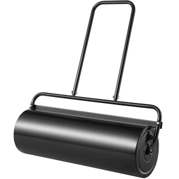 Steel lawnmower roller 17 gallon, black, with U-shaped handle