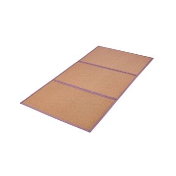 Japońska ręcznie tkana mata tatami z naturalnego rattanu, 80 x 39 cali, składana