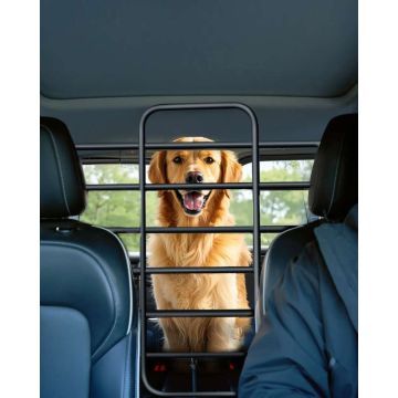 Adjustable dog car barrier – metal partition for SUVs and trucks