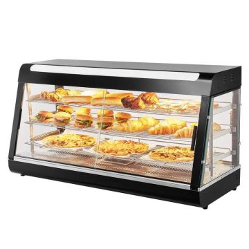 3-stage commercial food warmer, 1500 W, 180 L, with lighting