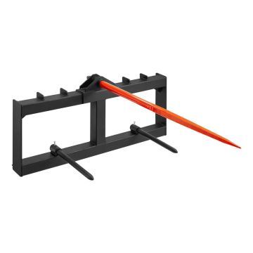 49-inch hay spear with stabilizers, 1600 lb. lifting capacity