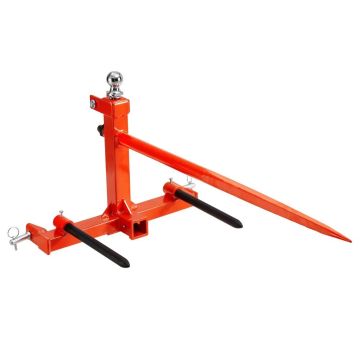 49 inch hay spear, 1600 lb. lifting capacity, tractor hitch