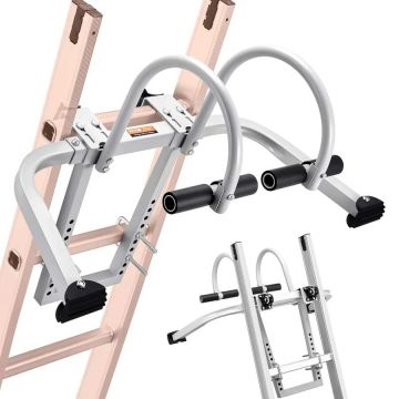 Ladder stabilizer, steel T-hook for wall ladders