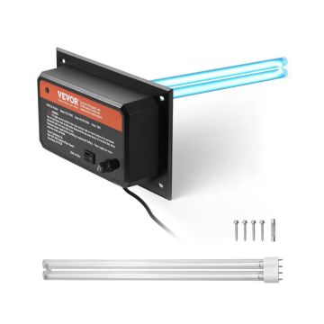 HVAC air purifier for home with UV-C lamp, 36 W, 16 inches