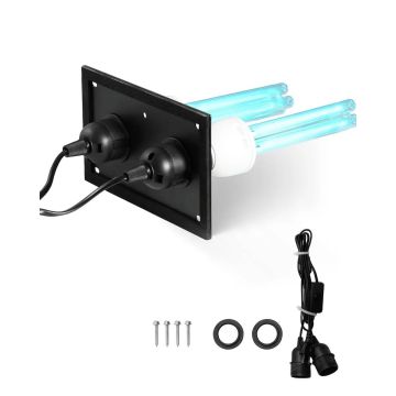 Oczyszczacz powietrza HVAC UV z 2 wymiennymi lampami, 50 W, 5 cali