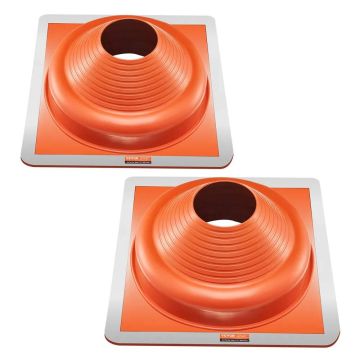 Silicone Roof Pipe Sealing Nozzle, 6.75-14 Inch, Metal Base