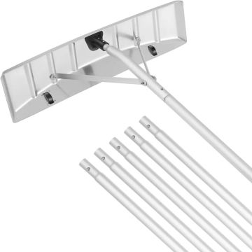 Roof rake for snow removal, 63.5 cm blade, 640 cm aluminum handle