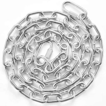 Ocynkowany łańcuch spiralny ze stali węglowej 5/16" x 6', udźwig 1980 funtów, z szybkozłączkami