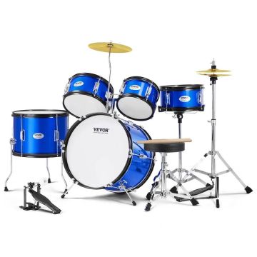 Children's drum set, 5 pieces, 16 inches, blue