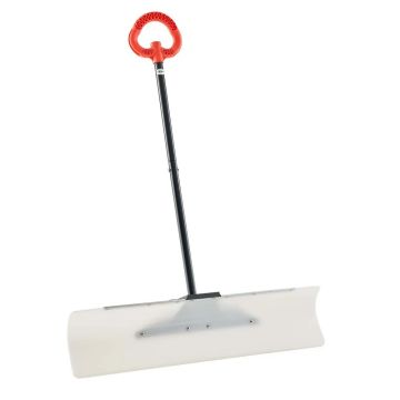 Snow pusher 91.5 cm with HDPE plastic and metal strip