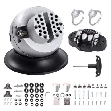 Ball engraving clamps, 7.6 cm, 70 pcs., 360° rotating