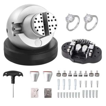 Ball engraving clamps, 5 inches, 35 pcs. accessories