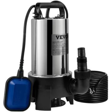 Zanurzalna pompa wodna ze stali nierdzewnej, 1100 W, 20000 l/h.