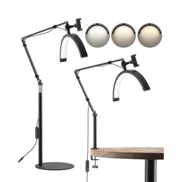 LED floor and table lamp for eyelash extensions with remote control