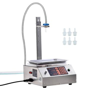 Automatic liquid filling machine, 30-15000g, single nozzle