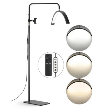 23 inch LED floor lamp for eyelash extensions with phone and remote control
