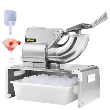 Commercial electric ice crusher, 299.8 kg/hr, 350 W, 2 blades