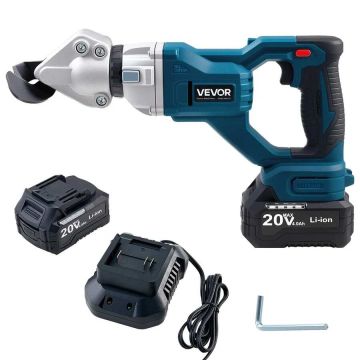 Cordless metal shears with swivel head, 20 V, double blade