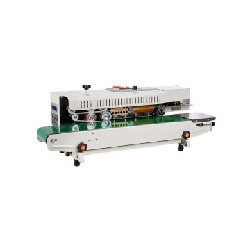 Bag band sealer, horizontal, digital temperature control, 6-12 mm sealing width