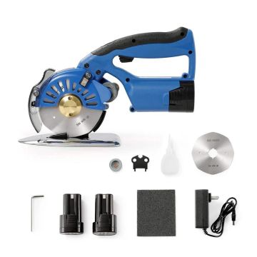 Cordless electric fabric cutter, 5 speeds, 2.8 cm cutting thickness