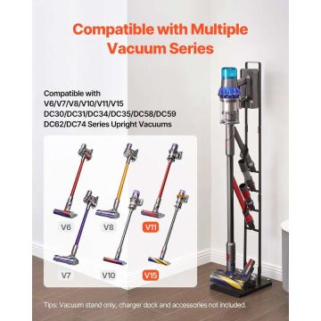 Stojak na odkurzacz z kółkami do modeli pionowych Dyson V6–V15
