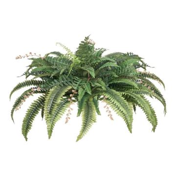Artificial Boston Fern, 80 Branches, 37-41 Inch, Sunlight Resistant, with Pot