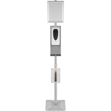 Automatic infrared hand sanitizer dispenser with stand, 1000 ml, 55-63 cm high