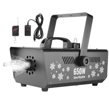 Snow machine 650W with remote control and 1L tank