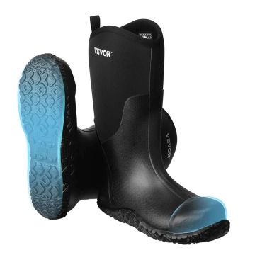 Męskie gumowe buty robocze z metalowym noskiem, wodoodporne, rozmiar 13