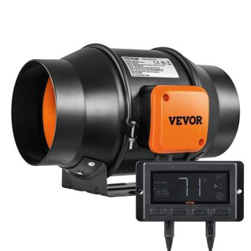 Built-in 6-inch duct fan with EC motor