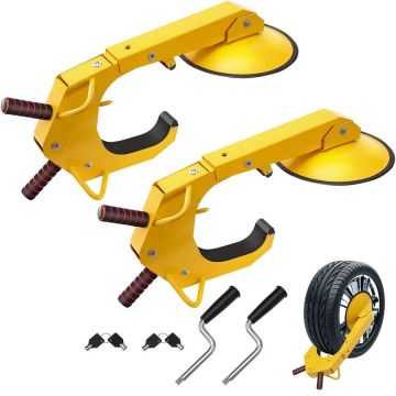 Wheel lock clip, 2 pcs., adjustable, anti-theft