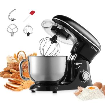 Mikser kuchenny Stand Black 6 QT ze stalową misą, 1400 W, 6 prędkości