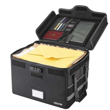 Fireproof and waterproof document box with lock, 1000℃
