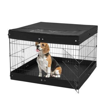 Foldable metal dog and cat playpen, 24x36 inch panels, 4 pcs.