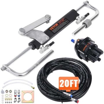 Hydraulic steering kit for sea boat with pump and 6 m hose